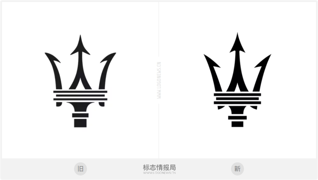 瑪莎拉蒂23年后更新Logo！三叉戟更鋒利了！